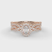 IGI 0.75 Carat Lab Diamond Infinity Halo Bridal Set Ring
