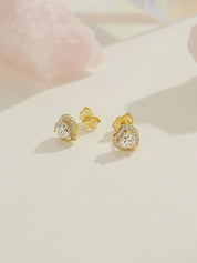 Studded Heart Earrings