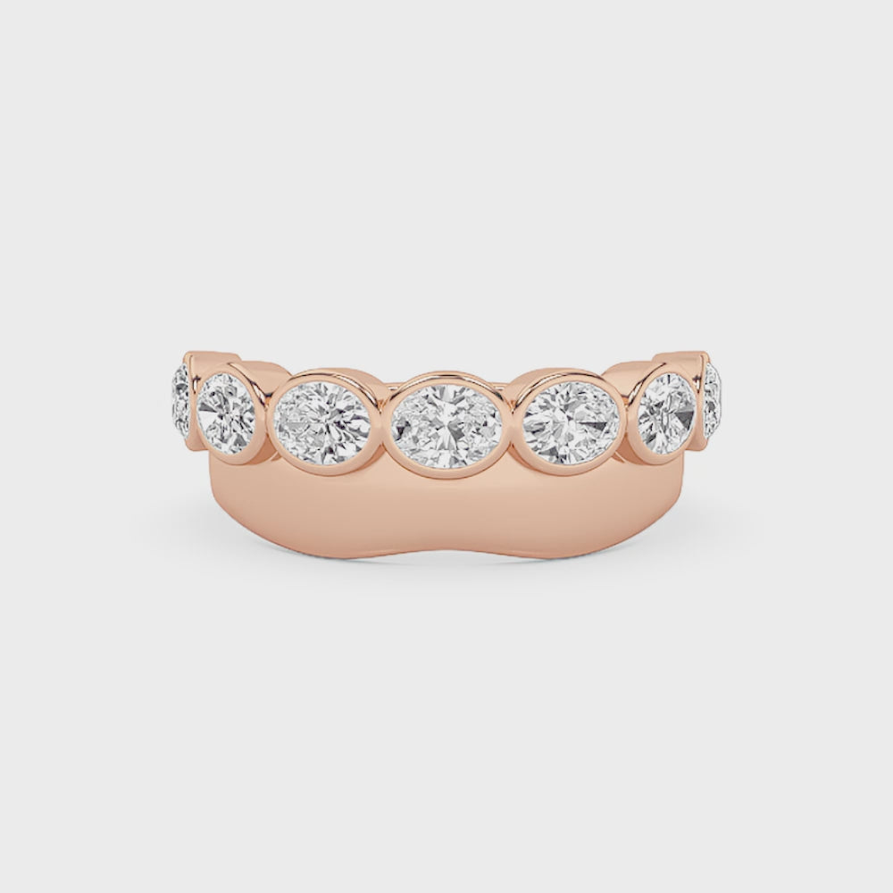 Acantha  Half Eternity Anniversary Ring