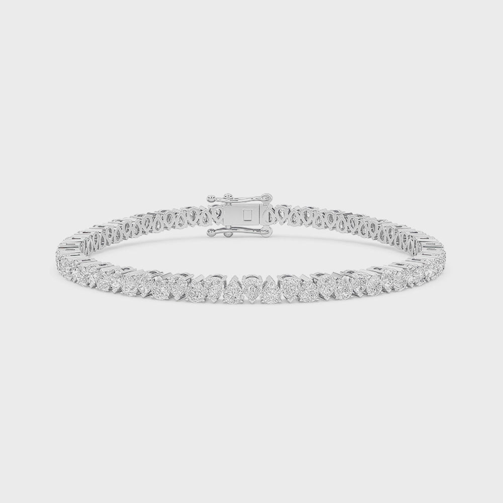 Leah Pear Shape Tennis Bracelet