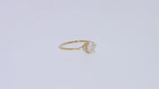 Oval, Marquise and Round Cut Cubic Zirconia Solitaire Engagement Ring for Women