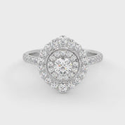 IGI Certified Round Lab Diamond Ring
