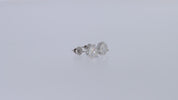 Lab Created Moissanite 3-Prong Martini Stud Earrings