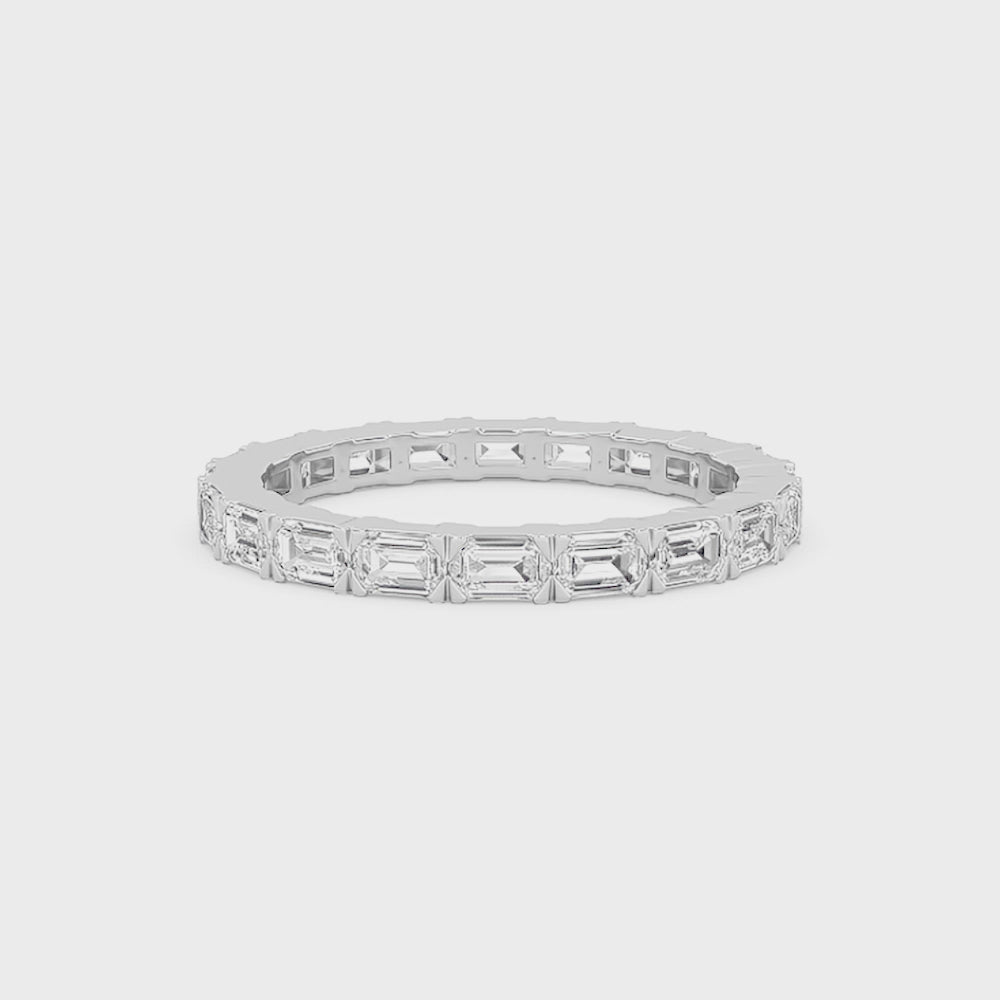 Troi Scalloped Eternity Ring