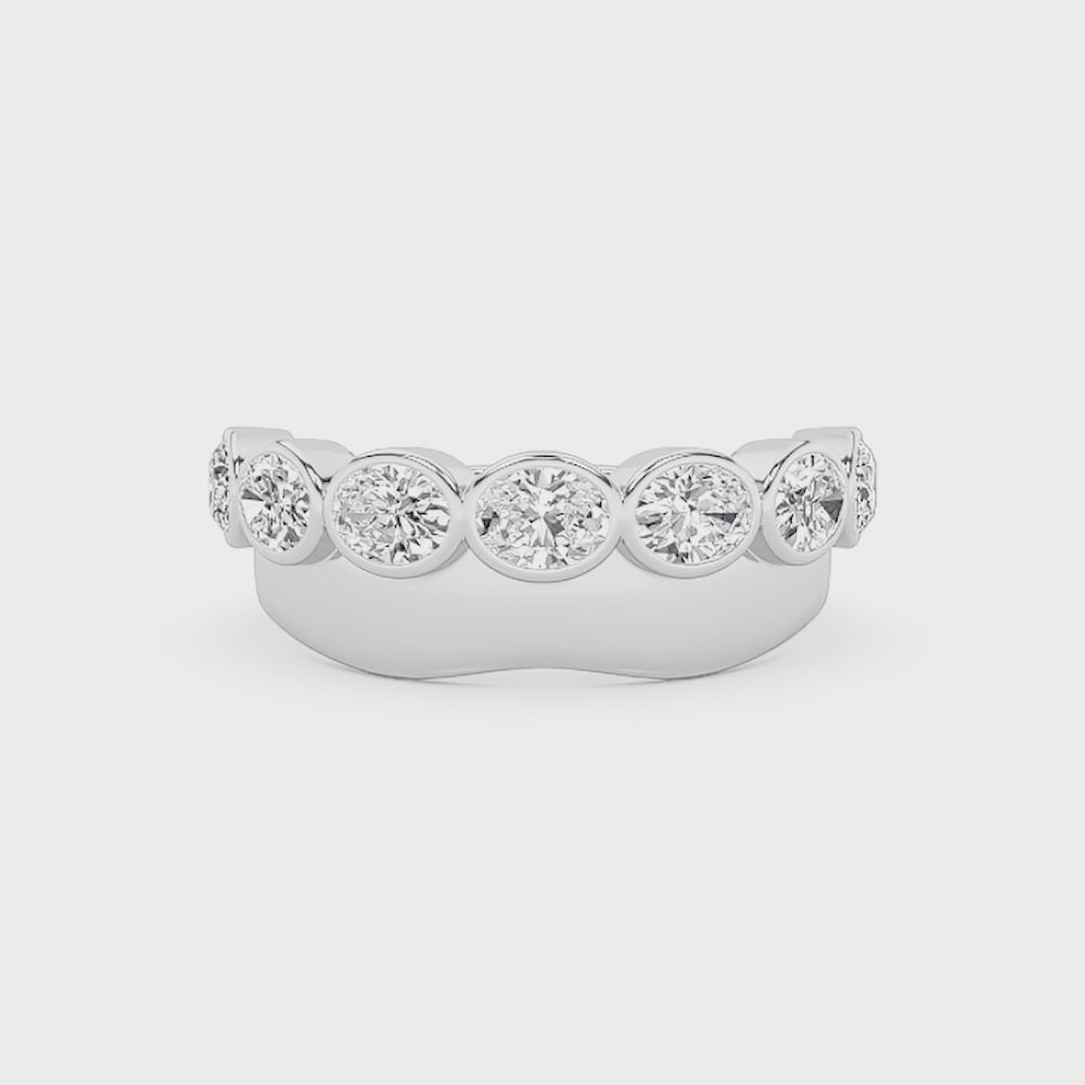 Acantha  Half Eternity Anniversary Ring