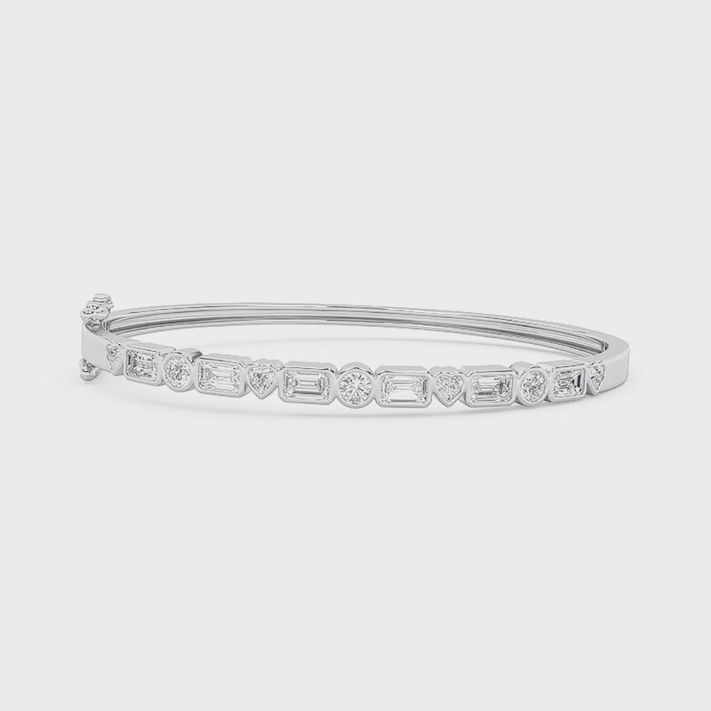 Clio Bezel Set Lab Grown Diamond Bracelet