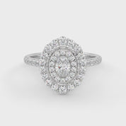 IGI Certified Cluster Diamond Ring