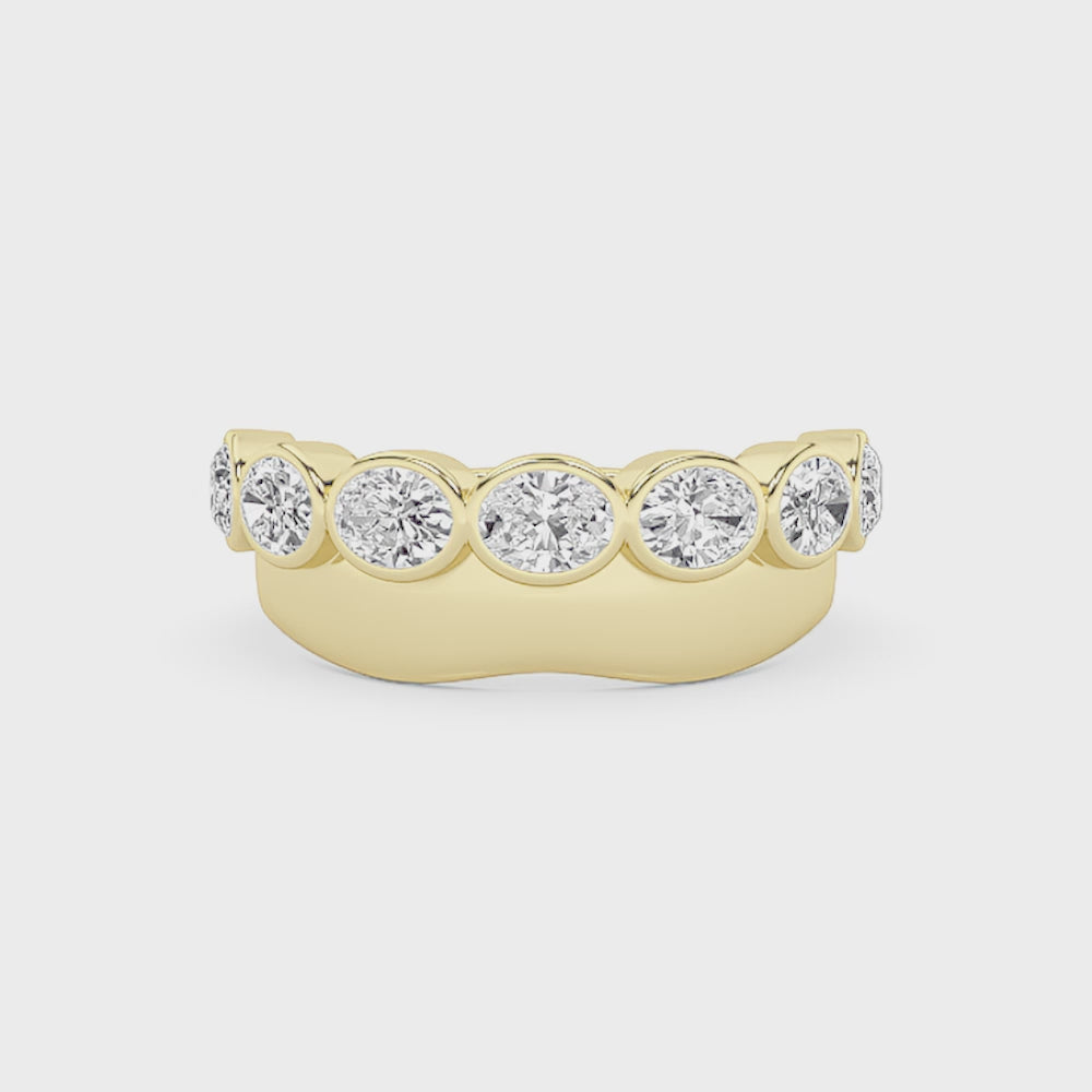 Acantha  Half Eternity Anniversary Ring