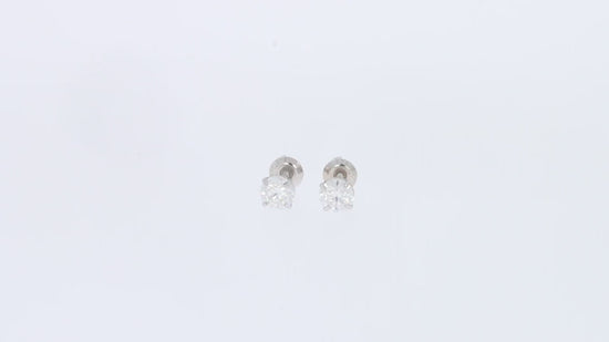 Load and play video in Gallery viewer, 0.20 Ct- 7.00 Carat Lab Created Moissanite Diamond Screw Back Stud Earrings In 14K Solid Gold For Women (3MM - 10MM)
