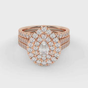 IGI Certified Pear and Round Bridal Set