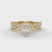 IGI 0.75 Carat Lab Diamond Infinity Halo Bridal Set Ring