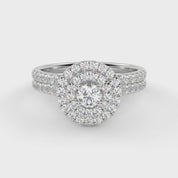 IGI Certified Round Bridal Set Ring
