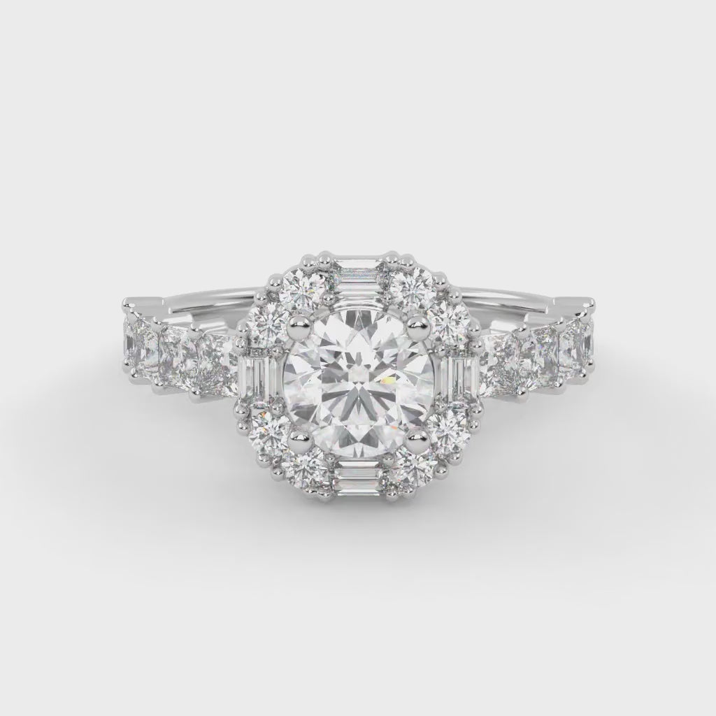 IGI Certified 2.00 Carat Lab Grown Diamond Engagement Ring