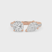 Mila Two Stone Toi-Et-Moi Lab Grown Diamond Ring