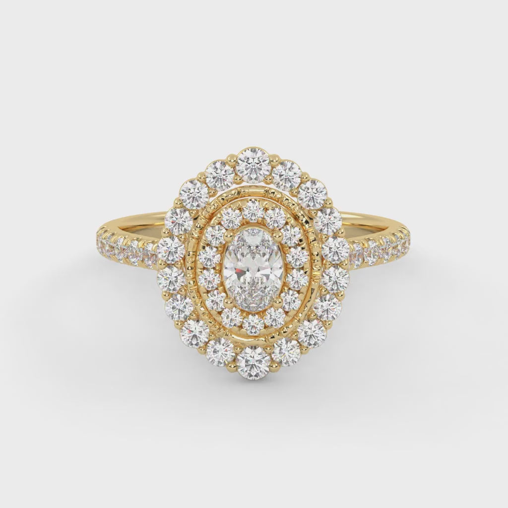 IGI Certified Cluster Diamond Ring