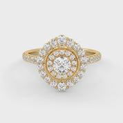 IGI Certified Round Lab Diamond Ring