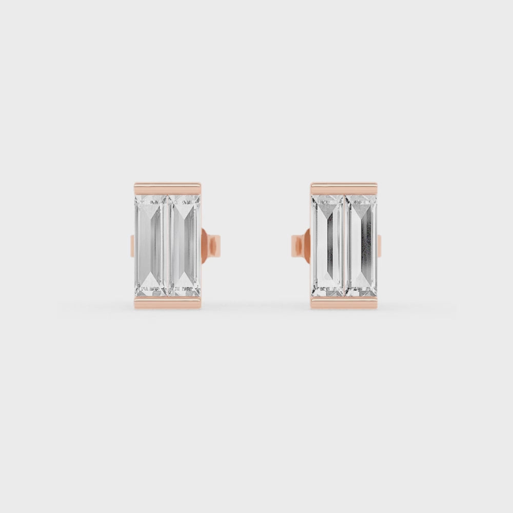 Remi Bezel Stud Earrings