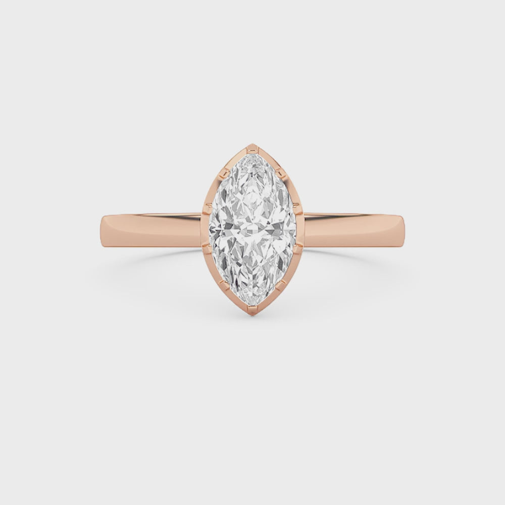 Maya Marquise Solitaire Engagement Ring