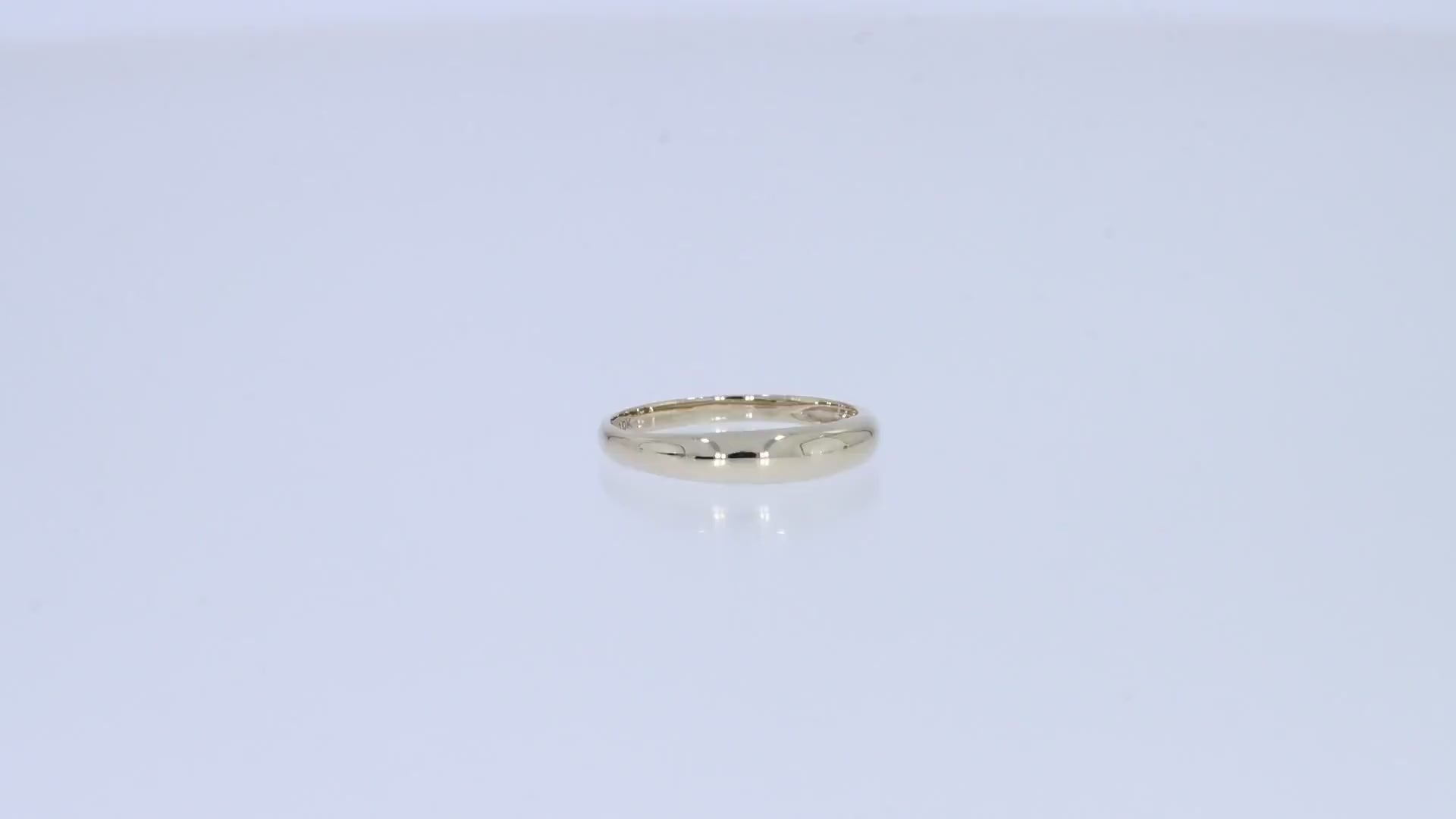 Plain Dome Stackable Ring width 3.5MM
