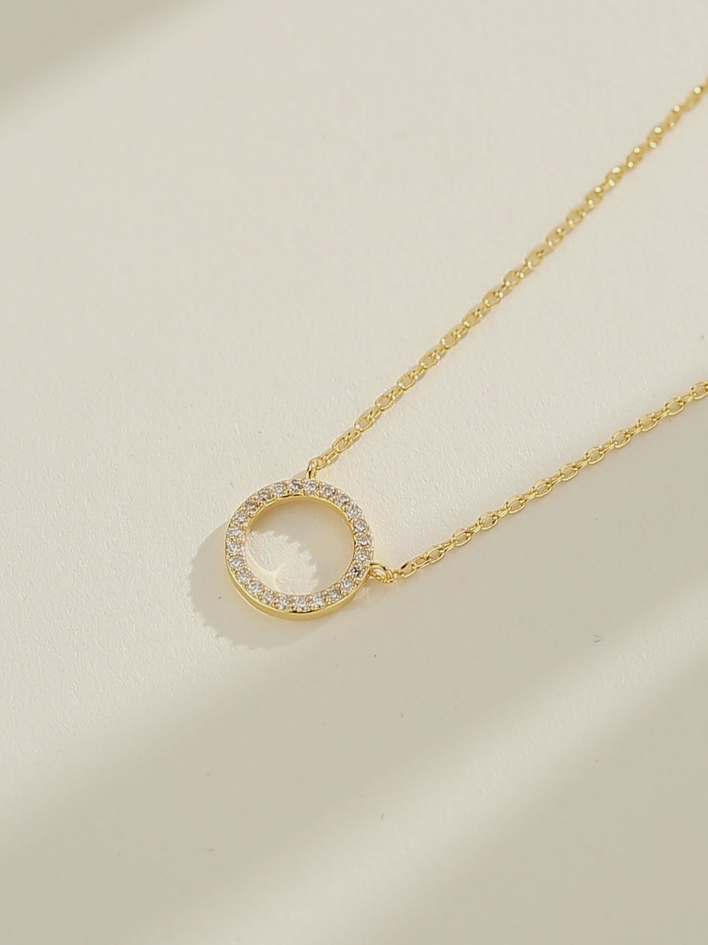 Circle Lab Grown Diamond Pendant Necklace