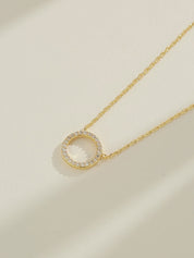 Circle Lab Grown Diamond Pendant Necklace