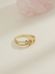 Infinity Cross Heart Ring