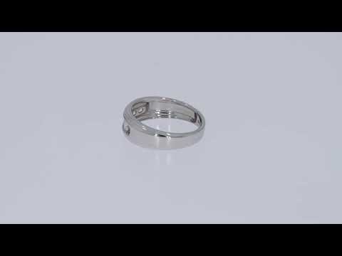 Load and play video in Gallery viewer, Round Lab Created Moissanite Diamond Channel Set Men&amp;#39;s Anniversary Wedding Band Ring In 14k Gold Over Sterling Silver (0.50 Cttw To 1.00 Cttw), Valentine&amp;#39;s Day Gift For Him
