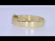 Multi Shape Lab Created Moissanite 10MM Width Bangle Bracelet